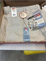 Wrangle khaki pleaded pants size 34x29 new with