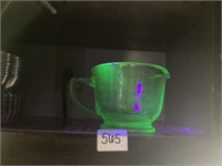 Vintage Green Depression Glass Mixing and