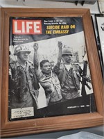 Life Magazine February 9th 1968 in frame no glass