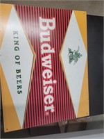 Budweiser king of beers metal sign