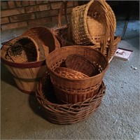 Huge lot of assorted size baskets
