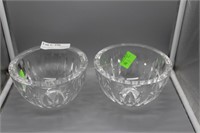 Two Orrefors candy dishes