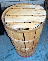 Vintage 1950's Split Wood  20" Bean Basket