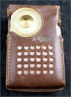 60's Rare Nipco 6 Transistor Battery Radio W Case