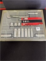 20 PC. CRAFTSMAN 3/8 SOCKET SET