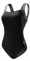 TYR Women's 22 Sonoma Square Neck Controlfit Black