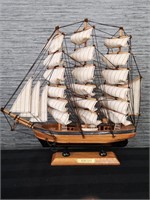 Flying Cloud Model Sailboat replica with stand.
