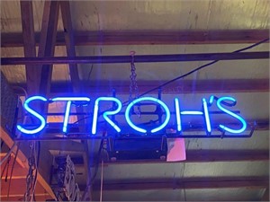 Stroh's Neon Sign