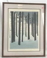 Wintertime Forest Print on Canvas