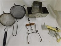 Vintage kitchen Utensils. Dazey can opener Model