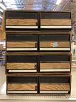 4 stacking VHS storage cabinets