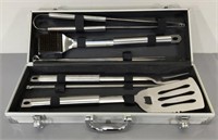 BBQ Tool Set in Aluminum Case -Like New