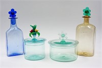 Murano Glass jars and bottles