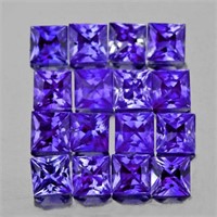 Natural Bluish Violet Iolite 16 Pcs{Flawless-VVS}