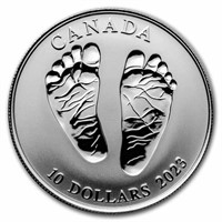 2023 Canada 1/2 Oz Silver Baby Foot Reverse Proof