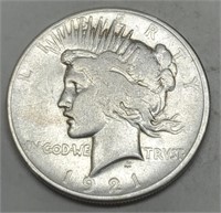 1921 Peace Silver Dollar Key Date