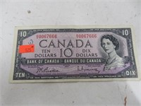 1954 Can ten dollar bill