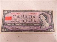 1954 Can ten dollar bill