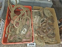 Old ropes, horseshoes, etc.