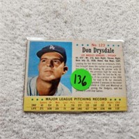 1963 Post Cereal Don Drysdale