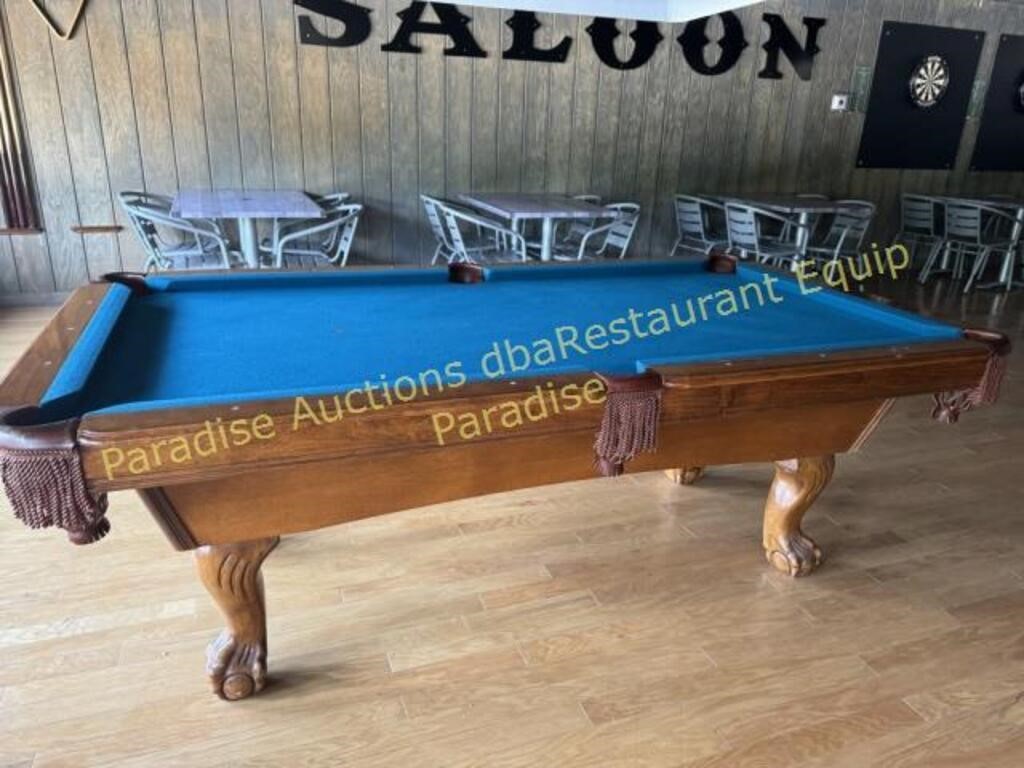 Pool Table -- Wooden - Embellished