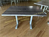 SET OF TWO Outdoor Tables 31x47