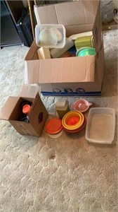 Various Tupperware containers