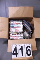 Box Of Empty DVD Cases