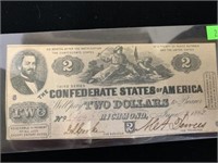 The 3rd Series CSA $2 Note Dated 1862