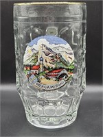 Souvenir Glass Stein from Oberammergau, Germany