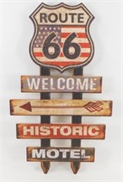 * Wooden Route 66 Sign