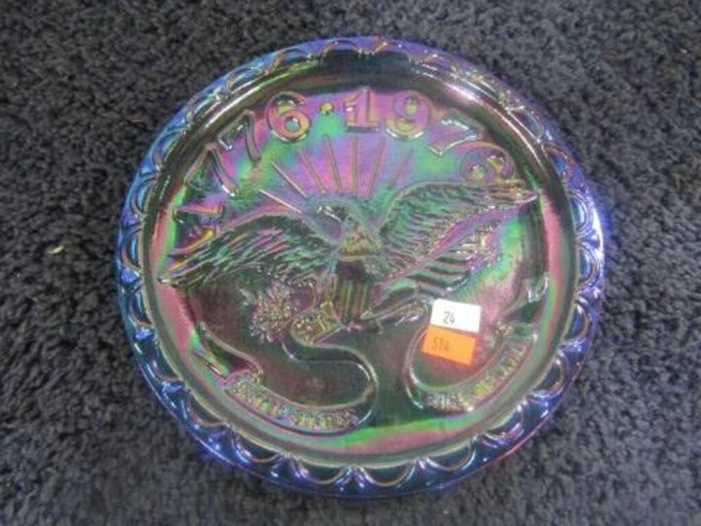 INDIANA GLASS BICENTENIAL PLATE