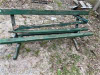 Metal pipe bench frame. Needs wood