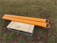 New unused 6 1/2' pallet fork extensions