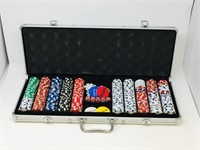 hardshell case of poker chips