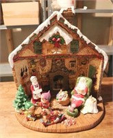 Large Santa's Home Ceramic Mold