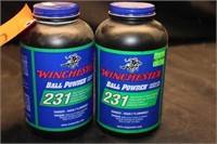 2 Full Cans Winchester 231 Gunpowder