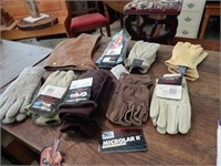 8 Pair New Gloves, Hood