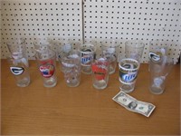 Madison P/U Only Lot of Pint Beer Glasses - Green