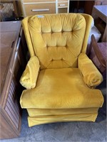 Yellow Arm Rocking Chair