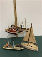 VINTAGE WOODEN TUG BOATS AND MORE AS FOUND