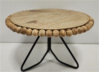 Gorgeous Wood Bead Detailed Cake Stand