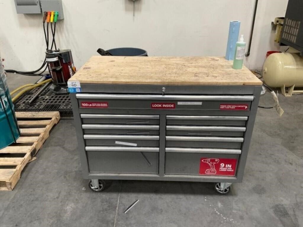 Stainless Toolbox w/ Various Machining Contents