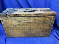 Wooden Dove Tailed Ammo Box