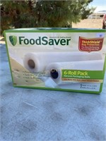 6-Roll Box of Food Saver Bags.