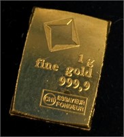 24K  1G Fine 9999 Bar