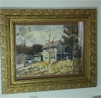 Old home place framed print approx 27 x 22 inches