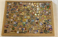 Cork board with Various Pins