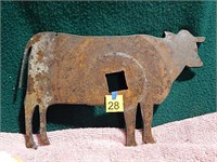 11" x 7" Metal Cow Cut Out