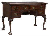 CHIPPENDALE STYLE CARVED MAHOGANY LOWBOY